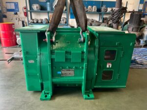 "ผลงานบริการซ่อมบำรุงและ Overhaul มอเตอร์ไฟฟ้ากระแสตรง (DC Motor) ยี่ห้อ YASKAWA ขนาด 1000 kW โดยทีมงานผู้เชี่ยวชาญ บริษัท ฟิวเจอร์เทค อิเล็คทริค จำกัด ตรวจเช็ค ซ่อมแซมระบบขดลวด คอมมิวเตเตอร์ และถ่วงสมดุล Dynamic Balance ตามมาตรฐานโรงงาน"